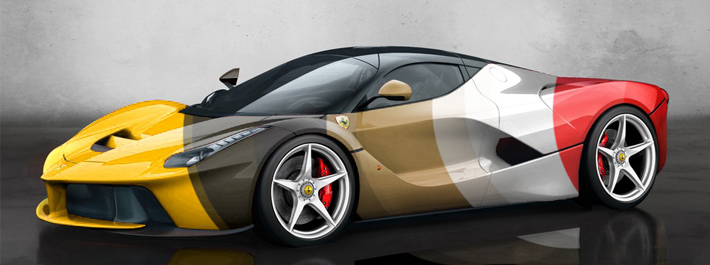 LaFerrari – barevná paleta